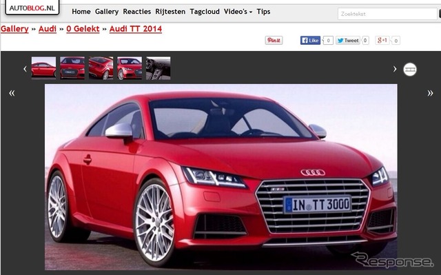 オランダの『AUTOBLOG.NL』がリークした新型アウディ TT