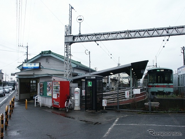西鉄甘木線の終点・甘木駅。同線ではダイヤ改正にあわせ、新たに学校前・大堰・本郷3駅が終日無人化される。