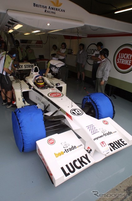 【ホンダF1ストーキング】BARが南アフリカでテスト、暑い……