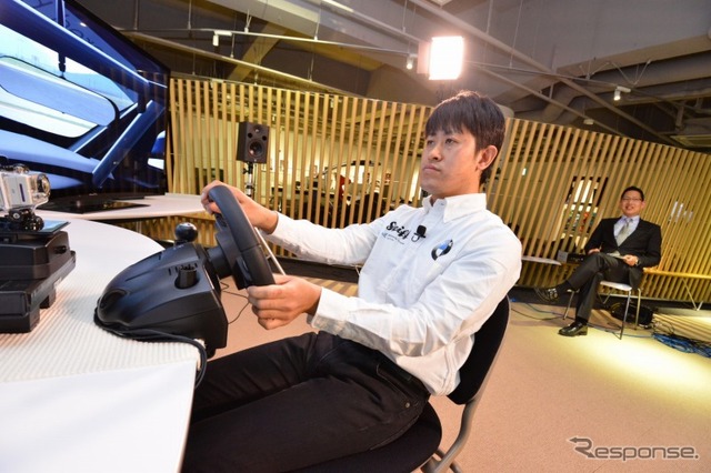 GT6を初プレイの荒聖治選手、1分37秒900を記録