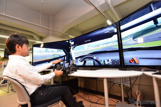 GT6を初プレイの荒聖治選手、1分37秒900を記録