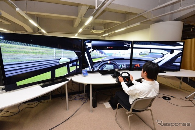 GT6を初プレイの荒聖治選手、1分37秒900を記録