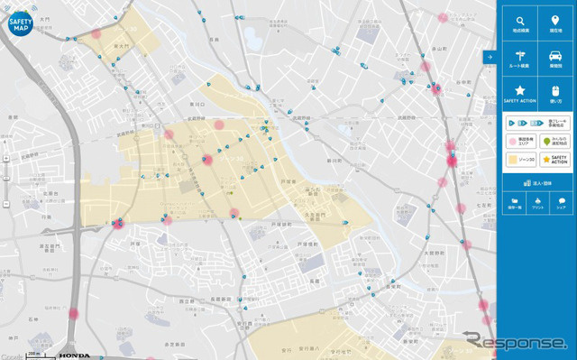 ホンダ・SAFETY MAP