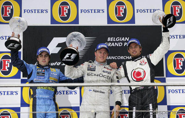 【F1ベルギーGP】スパウェザーの中、ライコネン勝利