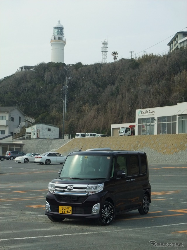 御前崎灯台にて。
