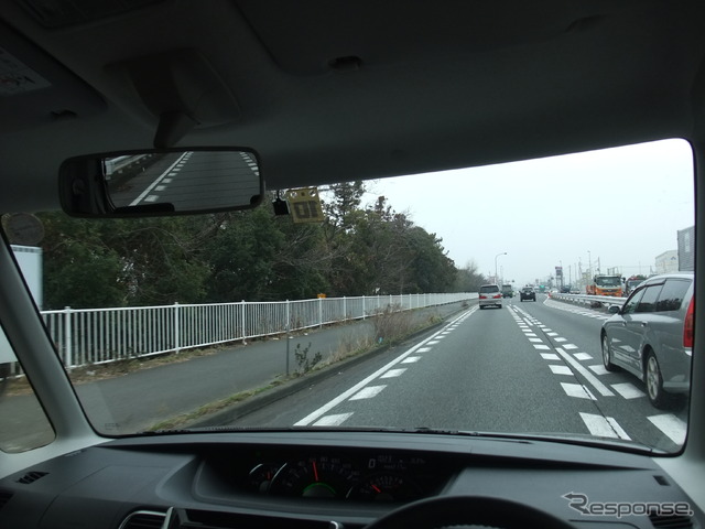 良好な運転視界。