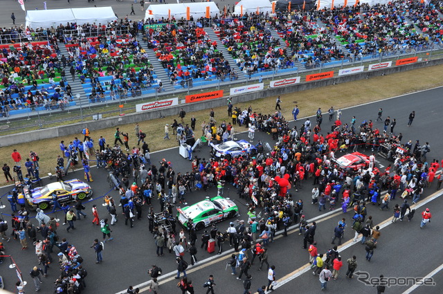 今年も激戦が期待されるSUPER GT。写真：GTA（2013年の岡山戦）