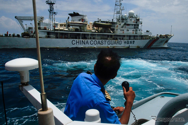 インド洋でMH370便の捜索に従事