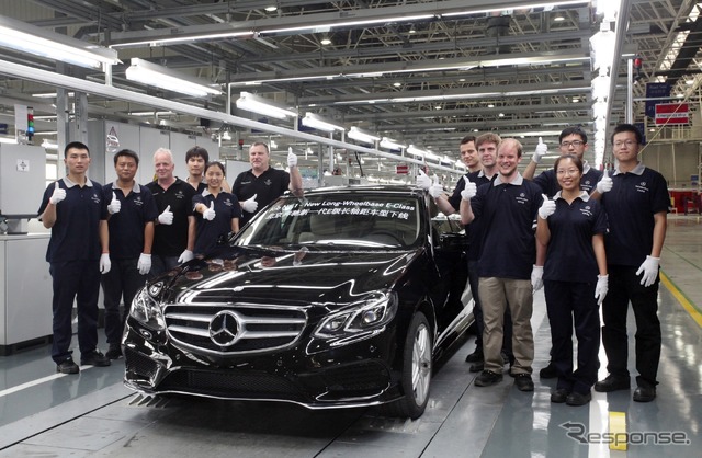 中国で生産が開始されたメルセデス Eクラスロングの改良新型