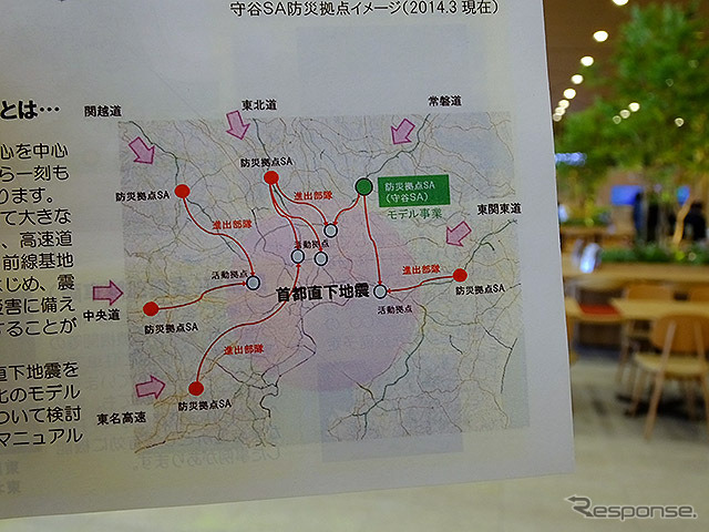 SAの防災拠点化のイメージ
