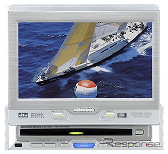 1DINでカーAVフル装備、ナビも接続-ケンウッドDVDビデオレシーバー