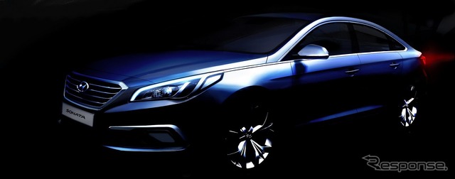 新型ヒュンダイ ソナタ の予告スケッチ