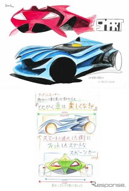 カーデザイン賞(高校生の部)作品名「SMART」宮城 孝太さん(栃木県立鹿沼東高等学校3年)