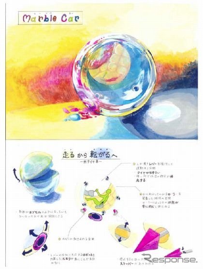 ダビンチ賞作品名「Marble Car」大崎 夏都子さん(女子美術大学付属高等学校2年)