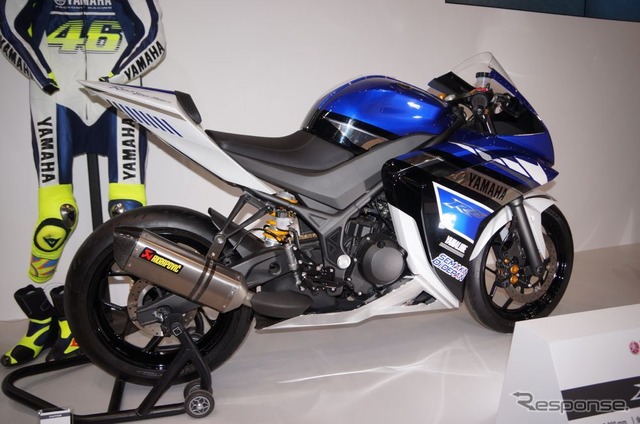 【東京モーターサイクルショー14】ヤマハ 250ccの新型スポーツ車を年内発売…毎日乗れるスーパーバイク