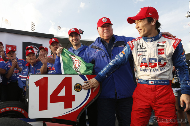 今季も琢磨のカーナンバーは14番。写真：Honda