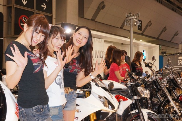 【東京モーターサイクルショー14】コンパニオン写真蔵…輸入ブランド