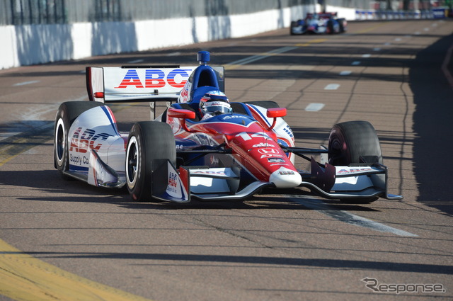 開幕戦決勝は7位だった佐藤琢磨。写真:INDYCAR