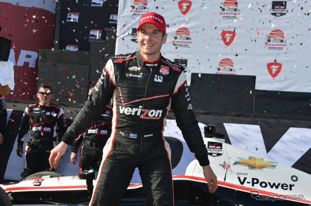 これで昨年終盤から3連勝のパワー。写真:INDYCAR