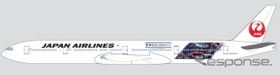 JAL、「SAMURAI BLUE応援ジェット2号機」を国際線に就航