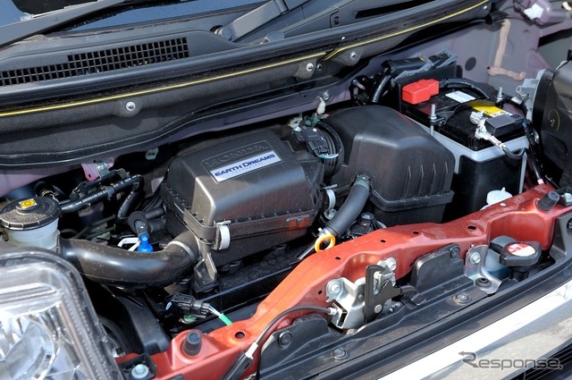 ホンダ N-BOX+の自然吸気エンジン。58ps/6.6kgmのスペック