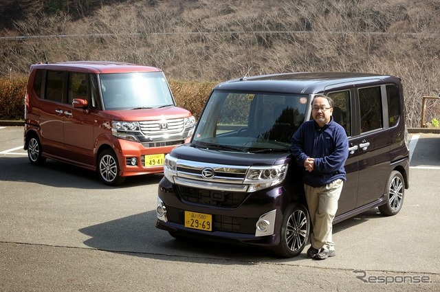 ダイハツ タントカスタムとN-BOX+