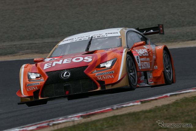 GT500クラスのポールを獲得した#6 レクサスRC F。撮影:益田和久