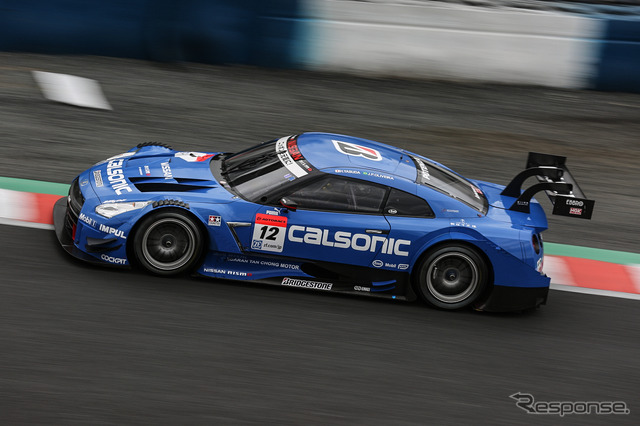 GT500予選2位の#12 GT-R。撮影:益田和久