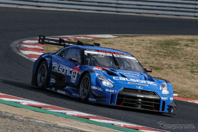 GT500決勝3位の#12 GT-R。撮影:益田和久