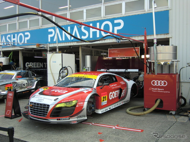 #21 Audi R8は世界中のトップレースシーンを賑わせ続けている名車だ。