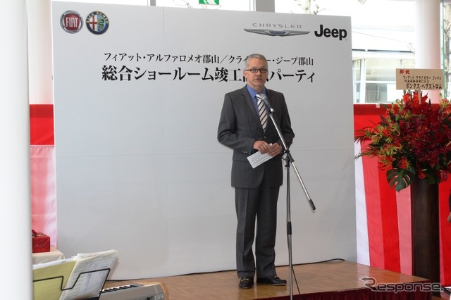 フィアットクライスラージャパン代表取締役社長兼CEOのポンタスヘグストロム氏