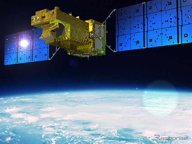 三菱電機が開発するGOSAT-2の軌道上イメージ