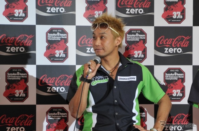 今年の8耐にチームグリーンで参戦する藤原克昭選手