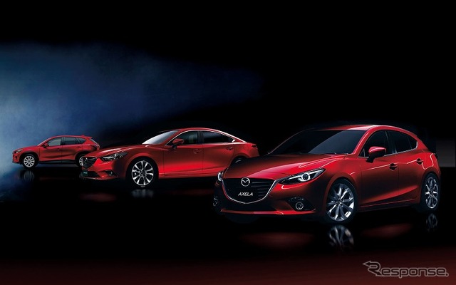 マツダ・CX-5、アテンザ、アクセラ