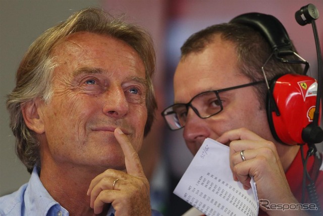 フェラーリ社長のルカ・ディ・モンテゼーモロ氏とステファノ・ドメニカリ氏