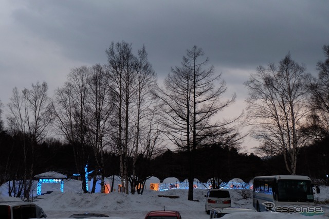 日光湯元雪まつり会場