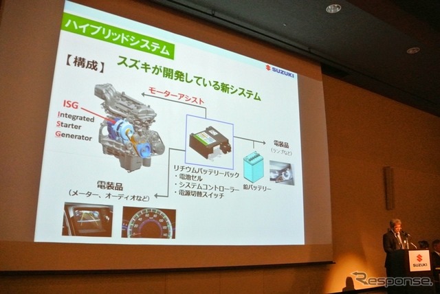 スズキ 12Vのマイルドハイブリッドと、欧州勢の48Vの関係