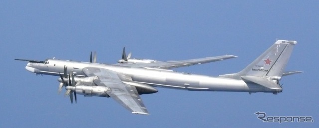 ロシア機に対する緊急発進が急増（撮影：航空自衛隊）