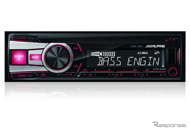 アルパイン、CDヘッドユニット「CDE-151J」を発売