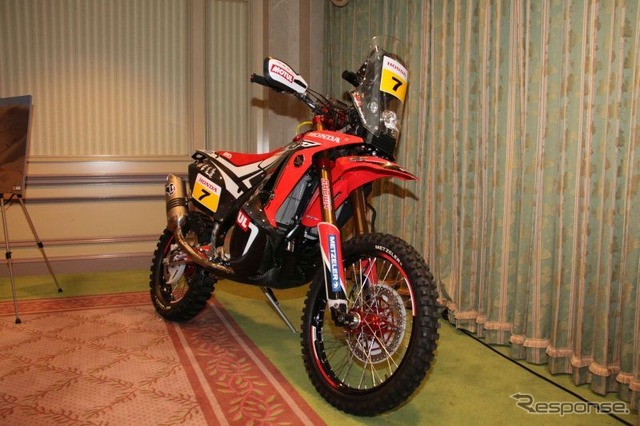HRCの2014年参加車両(CRF450RALLY)