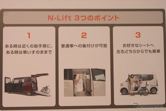 軽自動車に車への移乗装置『N-Lift(エヌ・リフト)』