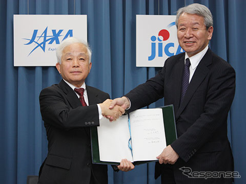 JAXAとJICA,連携強化に向けて協力協定を締結