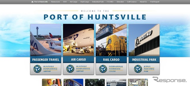 ハンツビル国際空港公式ウェブサイト