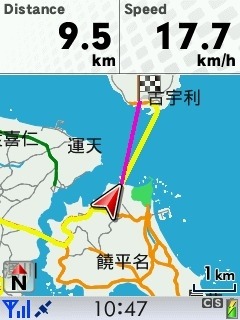 ポタナビ、画面表示イメージ