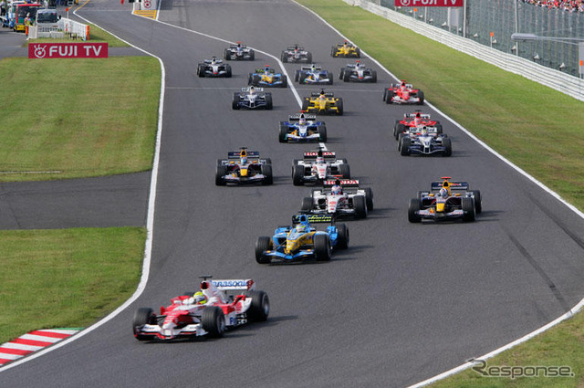【F1日本GP】決勝…白熱バトル勝ち抜いたライコネン