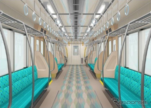 小田急電鉄は通勤車両1000形のリニューアルに着手すると発表。内装はブルーを基調としたデザインになる