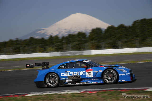 #12 GT-Rがポール・トゥ・ウイン。<撮影:益田和久>