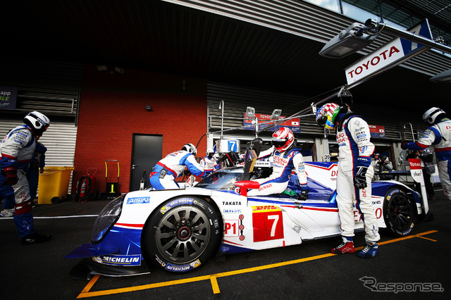 トヨタ、TS040ハイブリッド2台が表彰台