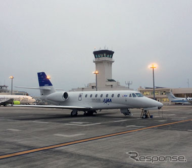新石垣空港で実施されたGAST-D評価実験に、JAXAの実験用航空機「飛翔」が参加