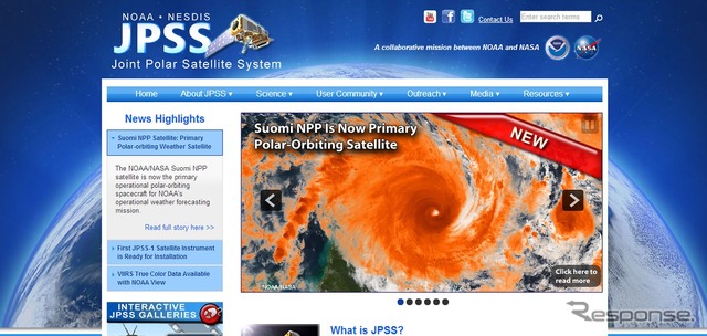 次世代極軌道気象衛星システム「JPSS」公式サイト